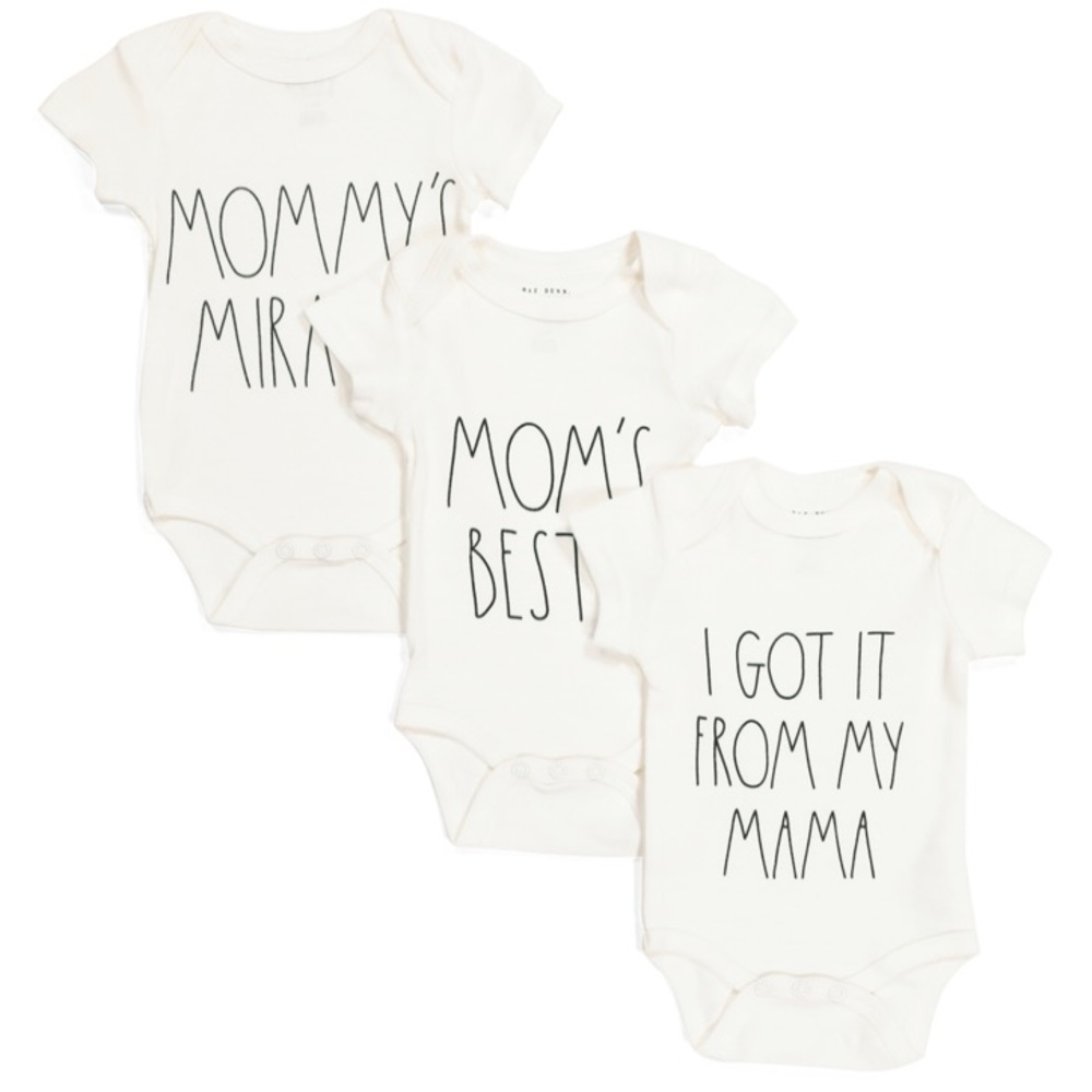 🆕Rae Dunn 3pk I GOT IT FROM MY MAMA Bodysuits